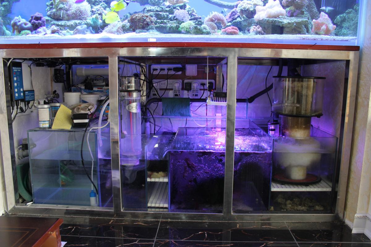 Установка оборудования в аквариум